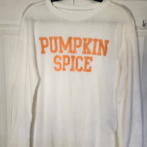 Old Navy *NEW Women's "Pumpkin Spice"🎃 Long  Sleeve Tee - Size XL - Picture 3 of 9